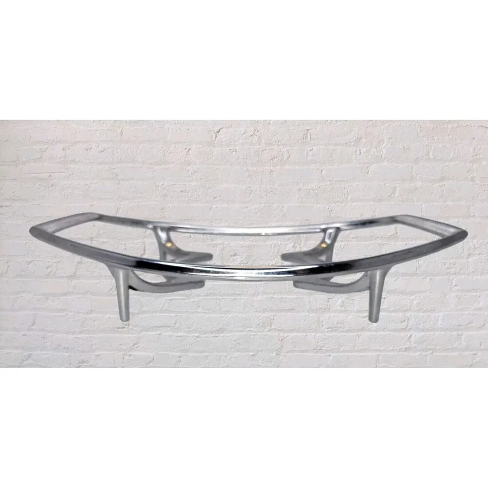 Vtg 70s Corning Ware Metal Trivet Casserole Rack Stand P-11-M-1 Chrome Cradle
